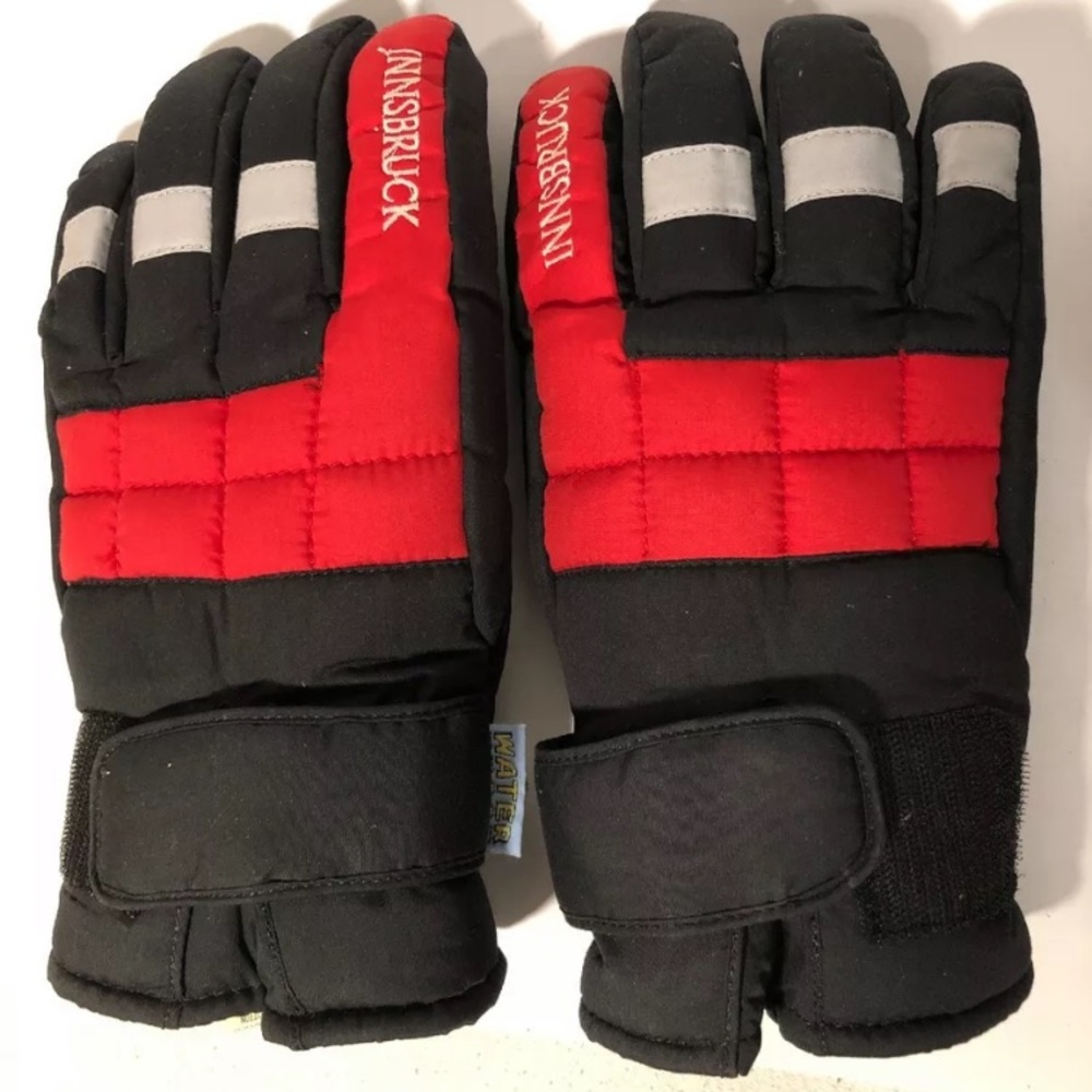 Gloves Lamont corp Vintage made in Korea Black Red